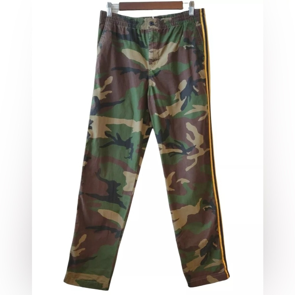 Polo Ralph Lauren Pants Boys Camouflage Twill Chino Elastic Waist Cotton Size 12